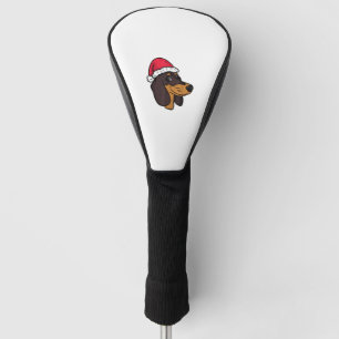 Dachshund Weiner Dog Santa Christmas Golf Head Cover