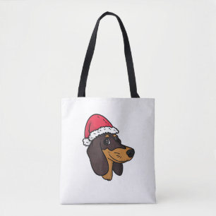Dachshund Weiner Dog Santa Christmas  Tote Bag