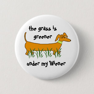 Dachshund Wiener 6 Cm Round Badge