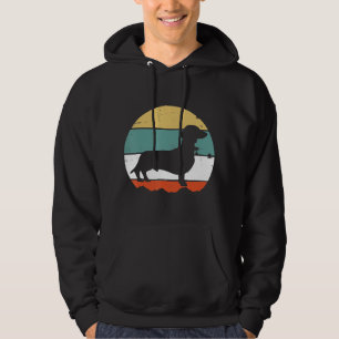 Dachshund Wiener Cute Dog Puppy Owner Retro Vintag Hoodie