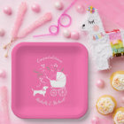 Dachshund Wiener Dog Baby Shower Pink Girl