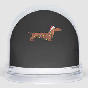 Dachshund Wiener Dog Christmas Light Essential T-S Snowglobe