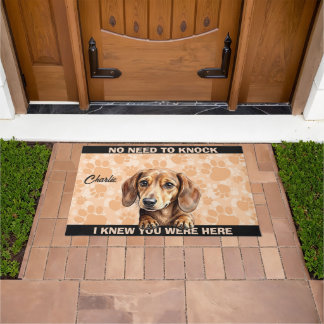 DACHSHUND WIENER DOG DOORMAT
