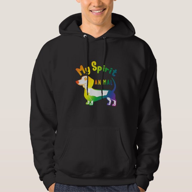 Dachshund Wiener Dog  Hoodie for Doxie (Front)