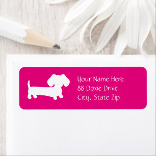 Dachshund Wiener Dog on Pink
