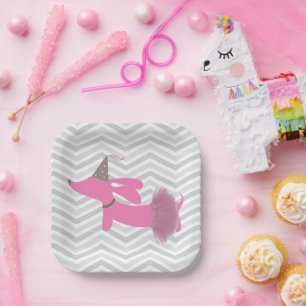 Dachshund Wiener Dog Party Plates