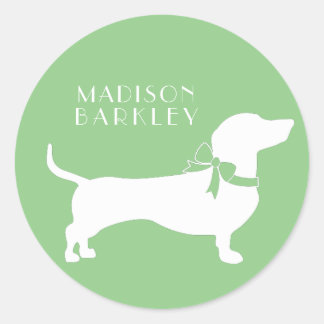 Dachshund Wiener Dog Puppy Classic Round Sticker