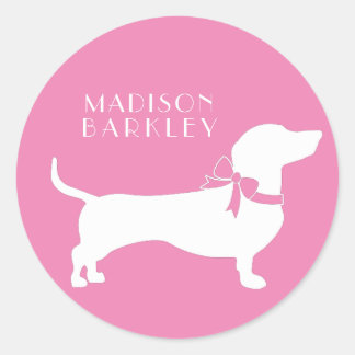 Dachshund Wiener Dog Puppy Classic Round Sticker