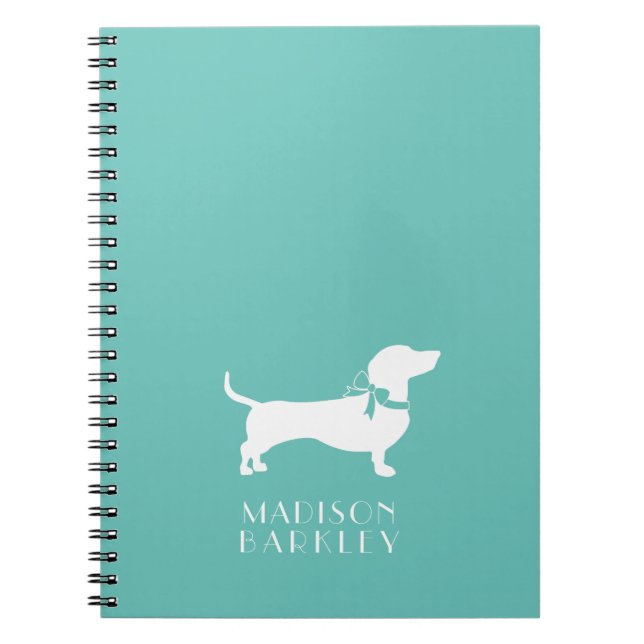 Dachshund Wiener Dog Puppy Notebook (Front)