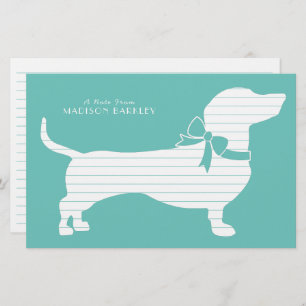 Dachshund Wiener Dog Puppy Stationery