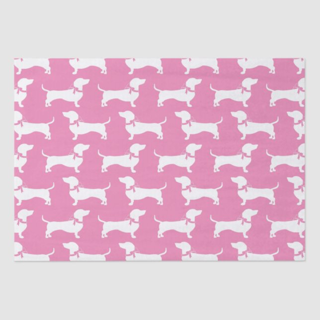 Dachshund Wiener Dog Puppy Tissue Paper (Front)