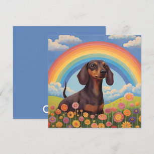 Dachshund Wiener Dog Rainbow Bridge Custom Name