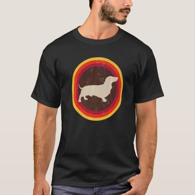Dachshund Wiener Doxen Dog Retro  33 T-Shirt (Front)