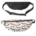 Dachshund Wiener Sausage Dog Bum Bags<br><div class="desc">A fun Dachshung Wiener Sausage Dog pattern for animal lovers. Original art by Nic Squirrell.</div>