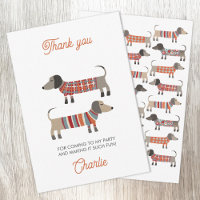 Dachshund Wiener Sausage Dog Personalised Party