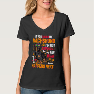 Dachshund Wiener Sausage Dog Sayings Doxie Dog Gra T-Shirt