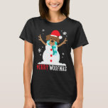 Dachshund Wiener Snowman Cute Christmas T-Shirt<br><div class="desc">Dachshund Wiener Snowman Cute Christmas</div>