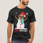Dachshund Wiener Snowman Funny Cute Christmas T-Shirt<br><div class="desc">Dachshund Wiener Snowman Funny Cute Christmas</div>