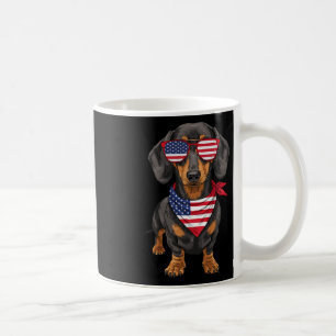 Dachshund Wiener Usa Us Flag 4th Of July America C Coffee Mug