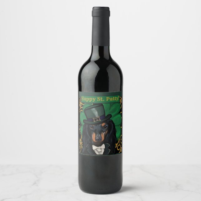 DACHSHUND            WINE LABEL (Front)