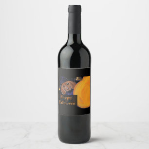 DACHSHUND WINE LABEL