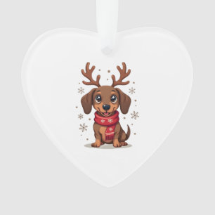 Dachshund Winter Joy Ornament