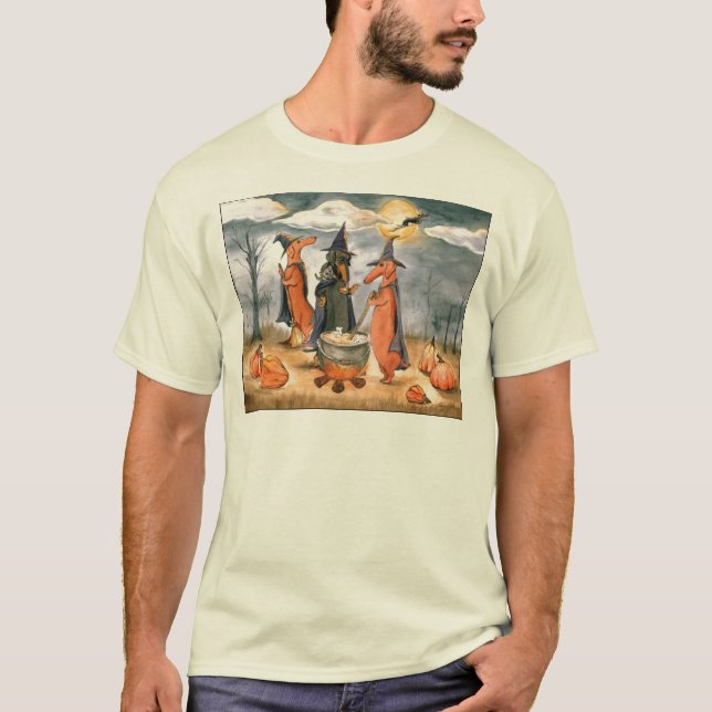 Dachshund Witches T-Shirt (Front)