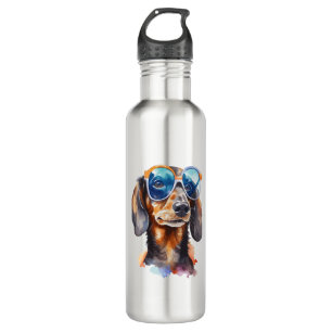 Dachshund with Sunglasses  710 Ml Water Bottle