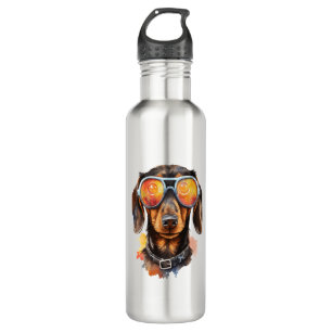 Dachshund with Sunglasses  710 Ml Water Bottle