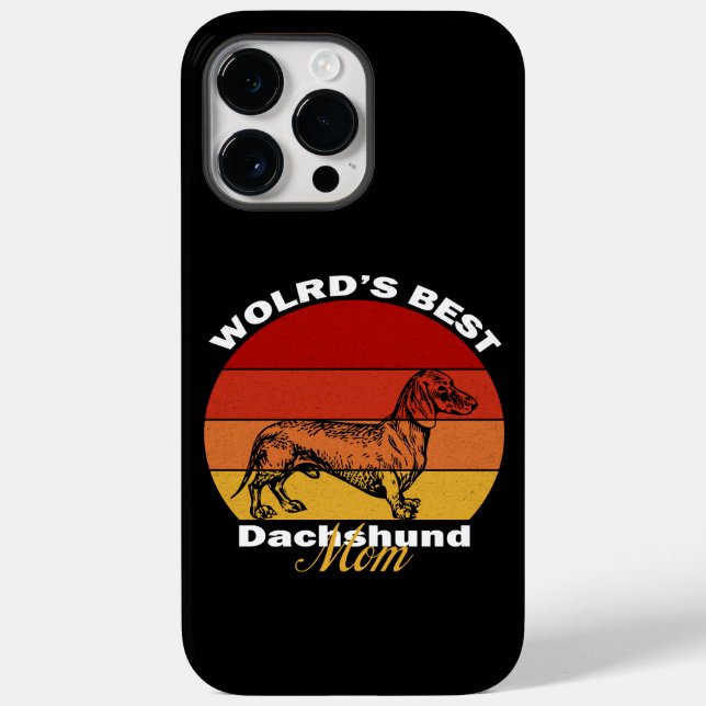 Dachshund - World's Best Dachshund Mum Case-Mate iPhone Case (Back)