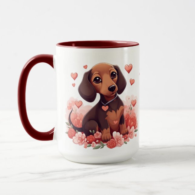 Dachshund World's Best Dog Mum Mug (Left)