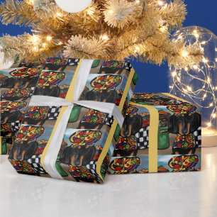 Dachshund wrapping paper