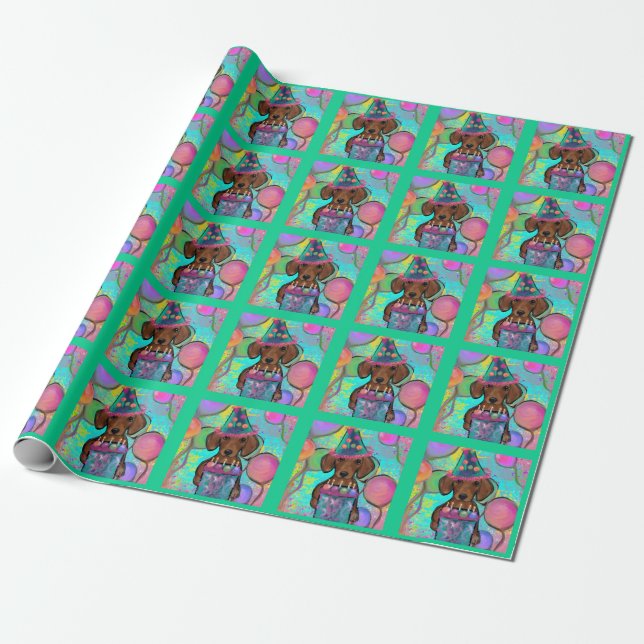 Dachshund    wrapping paper (Unrolled)