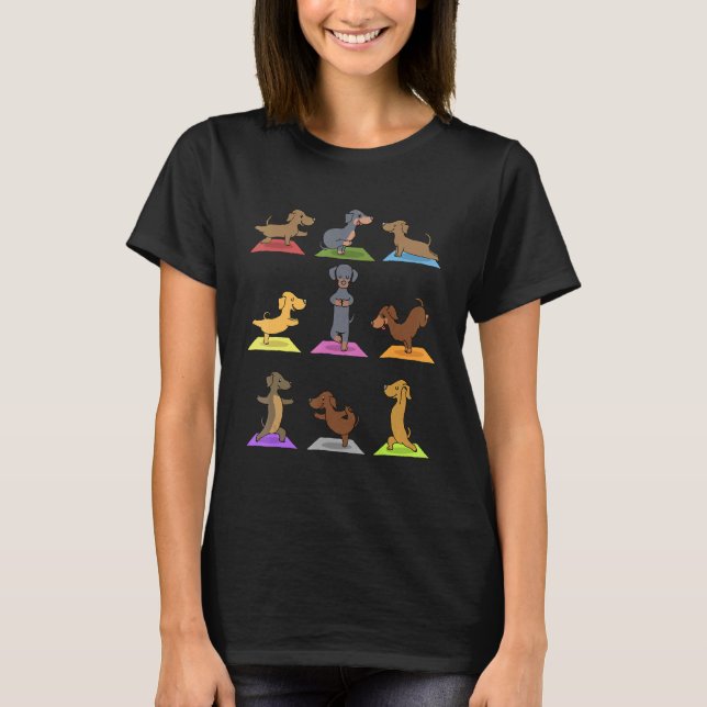 Dachshund Yoga T-Shirt (Front)