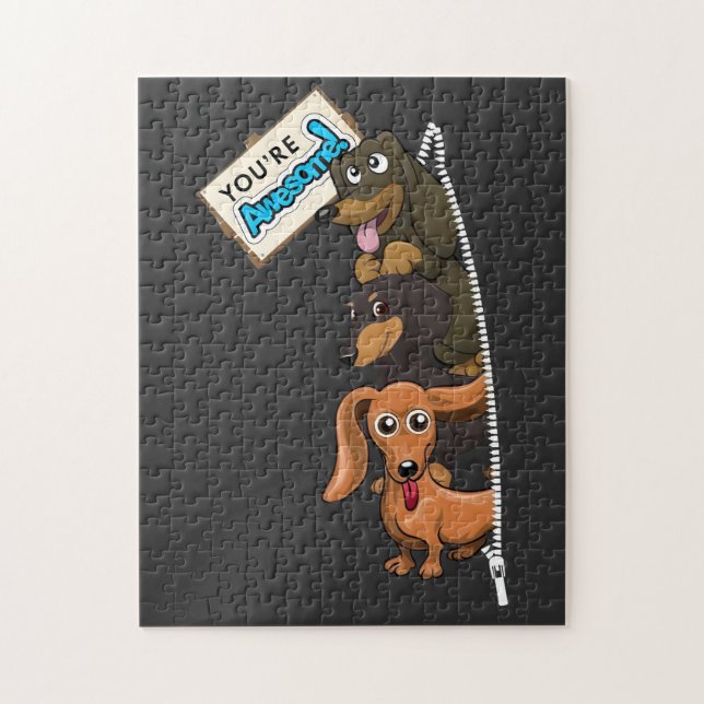 Dachshund You Are Awesome Jigsaw Puzzle (Vertical)