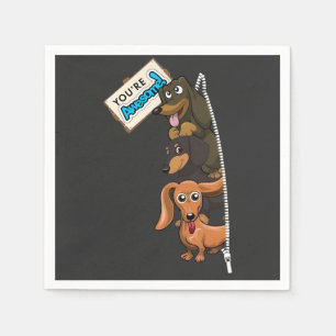 Dachshund You Are Awesome Napkin