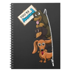 Dachshund You Are Awesome Notebook