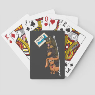 Dachshund You Are Awesome Playing Cards