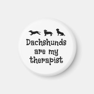 Dachshunds are my Therapist Cute Dachshund Magnet