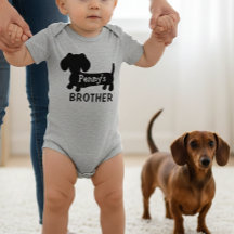 Dachshund's Baby Brother Personalised with Name 