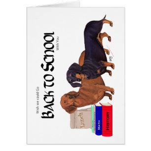 Dachshunds Back to School