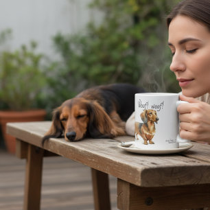 Dachshunds Brown PERSONALIZE Coffee Mug
