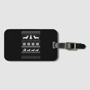 Dachshunds Christmas Luggage Tag