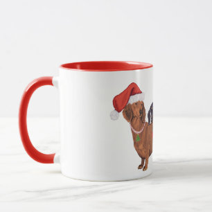 Dachshunds Christmas Mug