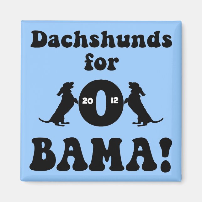 dachshunds for Obama Magnet (Front)