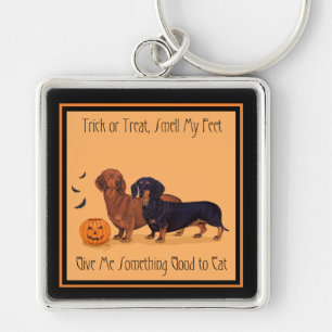 Dachshunds Halloween Key Ring