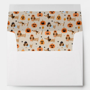 Dachshunds in Halloween Costumes Pattern Envelope