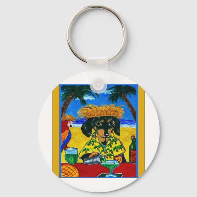 Dachshunds Key Ring (Front)
