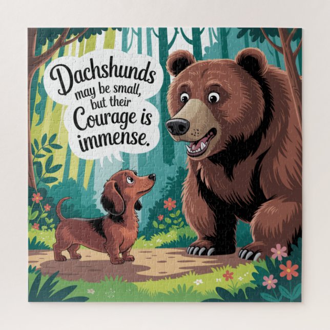 Dachshunds May Be Small Jigsaw Puzzle (Vertical)