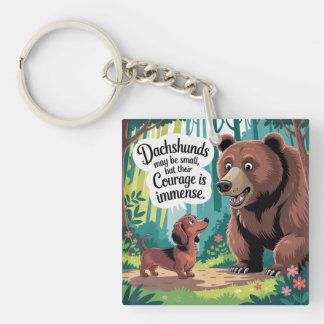 Dachshunds May Be Small Key Ring